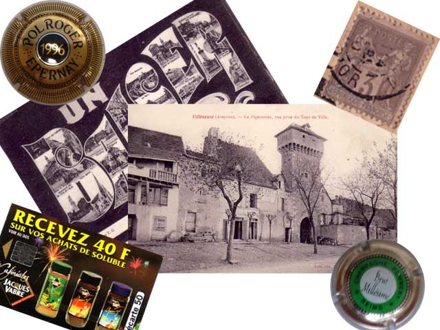 Collection Capsule Carte postale timbre Carte téléphonique